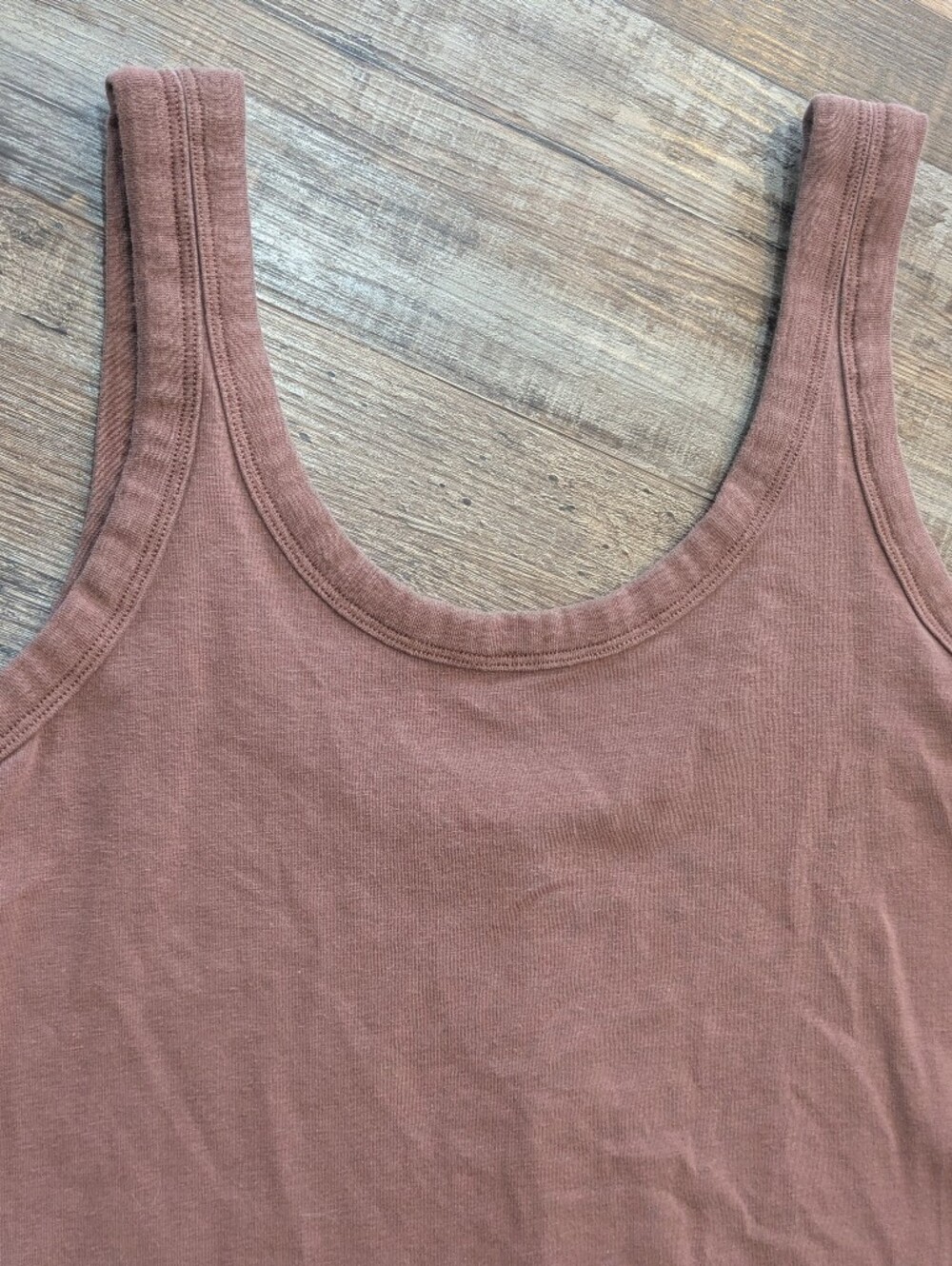 Lululemon Classic-Fit Cotton-Blend Scoop Tank Dress Ancient Copper Sz 6 - Picture 5 of 13